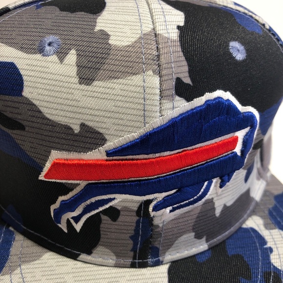 NEW Buffalo Bills Blue Camo Embroidered Hat - Picture 2 of 4